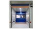 Beyaz / Kırmızı Mavi Renkli PVC Hızlı Haddeleme Kapı Hava Duşu Temiz Oda