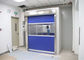 CE Sertifikalı PVC Hızlı Kepenk Kapı 27m / s Hızlı Kargo Hava Duşu Tüneli