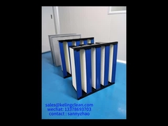 Endüstriyel ortamlarda temiz oda filtrasyonu ve performans için plastik çerçeve V banka filtresi