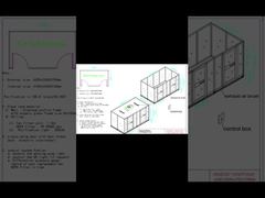 Endüstri için özel modüler temiz oda/Softwall Temiz Oda Çözümleri