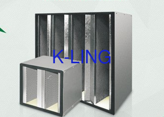 Sıcaklık Fiber Glass v banka filtre Holt Erimiş boncukları ile H13 H14 verimlilik