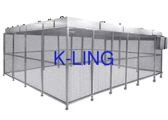 Alüminyum alaşım çerçeve ile özel boyutlu bölme Softwall Temiz Oda