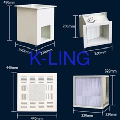 Endüstriyel uygulamalar için 1175x575x350 mm'lik terminal filtre kutusu