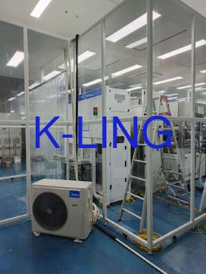 Hızlı Montaj ve Demontaj Yumuşak Duvarlı Temiz Oda, Hepa Filtreleme %99.99@0.3um ve Toz Boyalı Çelik Modüler Temiz Oda