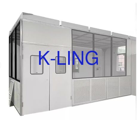ISO5/ISO6/ISO7/ISO8 Temizlik Derecesi, HEPA Filtresi ve Ön Filtresi Hava Filtrasyonu ve Modüler Kurulumlu Modüler Temiz Oda