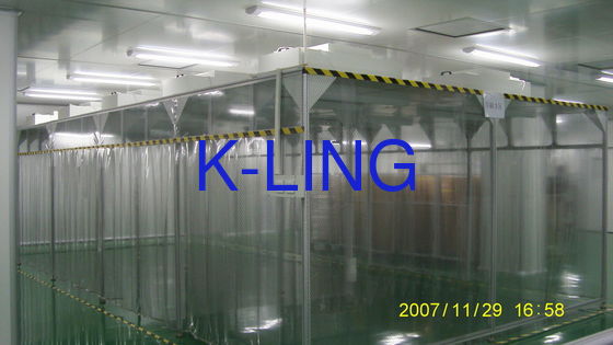 H14 HEPA Filtresi ve 100-10000 Sınıf Temizliği için Modüler Tasarımlı ISO8 Yumuşak Duvarlı Temiz Oda