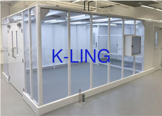 220V/50HZ Tıbbi maskeler için yumuşak duvarlı temiz oda 10-100 sınıflı modüler temiz oda üretimi