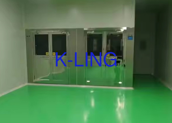 LED ışıkları / Swing SS Çerçeve Cam Kapısı ile Otomatik Giriş Hava Duşu