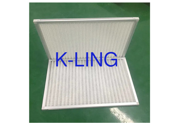 Özel Baskı Ön Filtre Pleiated Panel Hava Filtreleri G1-G4 Verimlilik