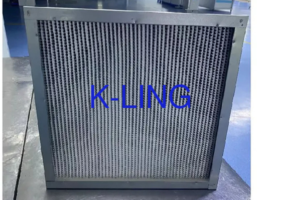 Yüksek Sıcaklığa Direniş ULPA Hava Filtresi ve Ultra- ince cam lif ortamı Maksimum çalışma sıcaklığı 200°C