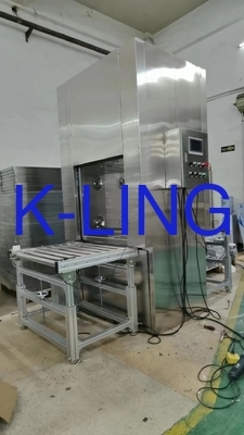 PLC Temiz Oda Dekontaminasyon Geçiş Odası Malzeme Nakliyatı için Konveyör Hatlı