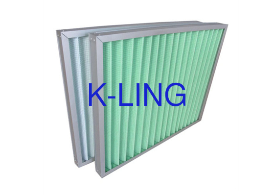 Endüstriyel ortamlar için kutu ambalajında yüksek nem dayanıklı pleated panel ön filtre