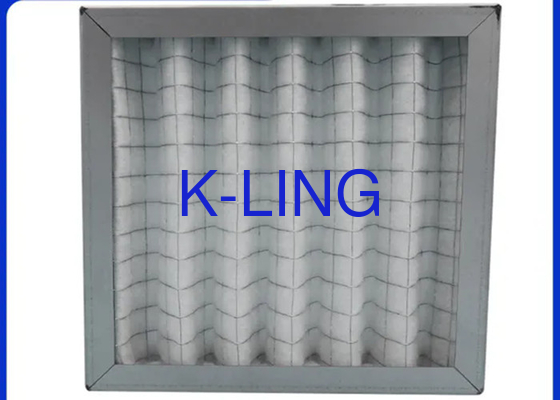 Temel Panel Fırın Pleiated Ön Filtreli Temiz Oda için HVAC Hava Filtresi