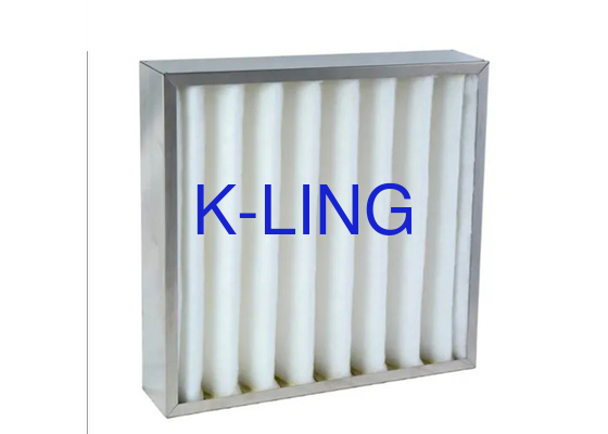 Maksimum Nemlik % 80rh Pleated Panel Hava Filtreleri Yıkanabilir Değiştirme Arası Kutu Paketleme Tipi
