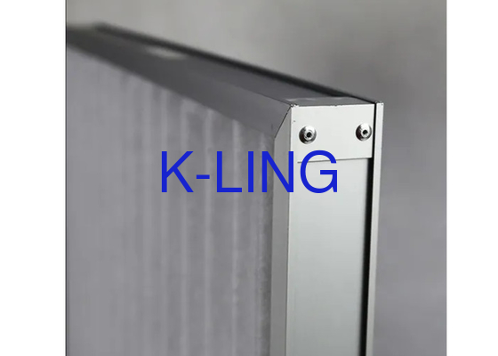 Maksimum Nemlik % 80rh Pleated Panel Hava Filtreleri Yıkanabilir Değiştirme Arası Kutu Paketleme Tipi