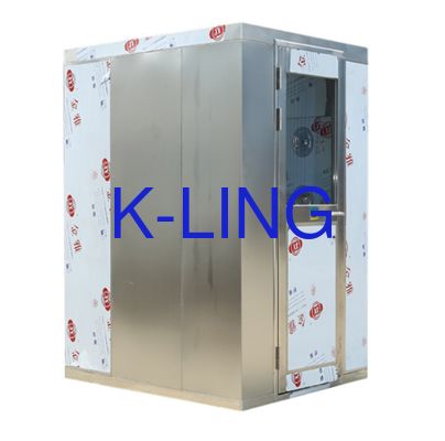 Endüstriyel temiz odalarda kontrollü kontaminasyon için SUS304 T 1.0mm malzemeden yapılmış paslanmaz çelik hava duşu tüneli