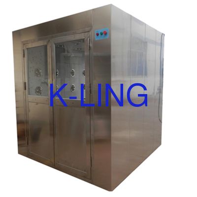 Modül Montaj Tipi Paslanmaz Çelik Hava Duşu, H13 Mini-pileli HEPA Filtre ve Acil Durdurma Butonu ile