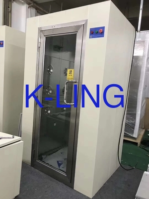 Manuel Salıncak Kapılı Paslanmaz Çelik 304 Hava Duşu, Kontrollü Temiz Oda Kontaminasyon Önleme İçin