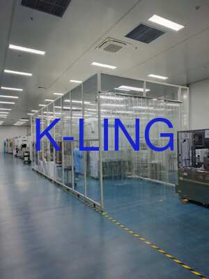 Kontaminasyon Kontrolü için 0.45m/s Hava Hızı ve H14 HEPA Filtreli ISO 8 Yumuşak Duvarlı Temiz Oda