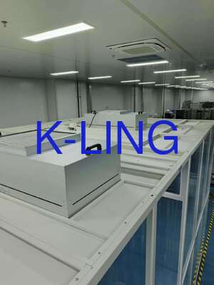 Kontaminasyon Kontrolü için 0.45m/s Hava Hızı ve H14 HEPA Filtreli ISO 8 Yumuşak Duvarlı Temiz Oda