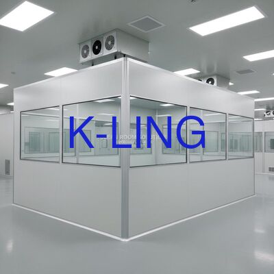HEPA Filtresi 99.99% ile Modüler Temiz Oda 0.3UM ve ISO5/6/7/8 Temizlik Derecesi Entegre LED Işıklandırması