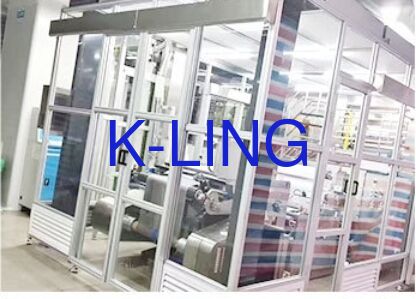 Pvc Vinyl Zemin Modüler Temiz Oda İki Katmanlı Vakum Organik Cam Pencere ve Laboratuvar için 1000 Temizlik Seviyesi