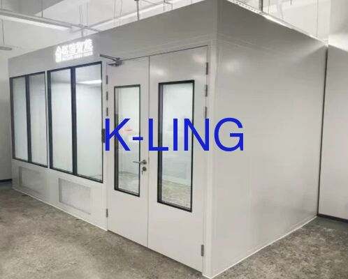 HEPA Filtreleri ile Entegre Fan Filtre Birimi Modüler Temiz Oda, Karşılaştırma Kontrolü Sağlayan Çift Katmanlı Vakum Organik Cam Pencere