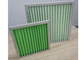 Yeşil Pileli Panel Hava Filtreleri G1 G3 Verimlilik Polyester Medya Filtresi