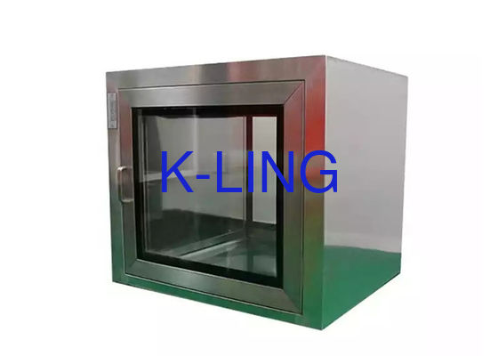 SS SUS304 Statik Transfer Penceresi UV Işıklı Kutudan Geçiyor