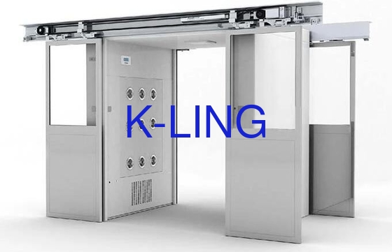 Mikroelektronik Kontrol Panosu ile IP54 Anma Endüstriyel Temiz Oda Hava Duşu Tüneli