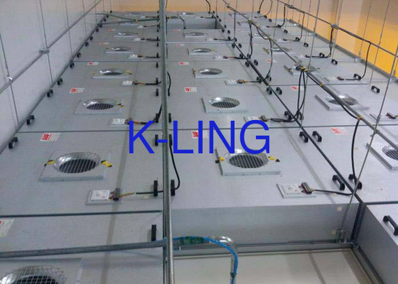 Düşük Gürültü Seviyesi 45 DB Beyaz Oda Havalandırması için Mantar Fan Filtre Birimi