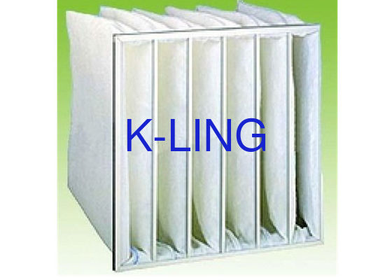 Nemli ortam için alüminyum alaşımlı çerçeveye sahip cep hava filtresi