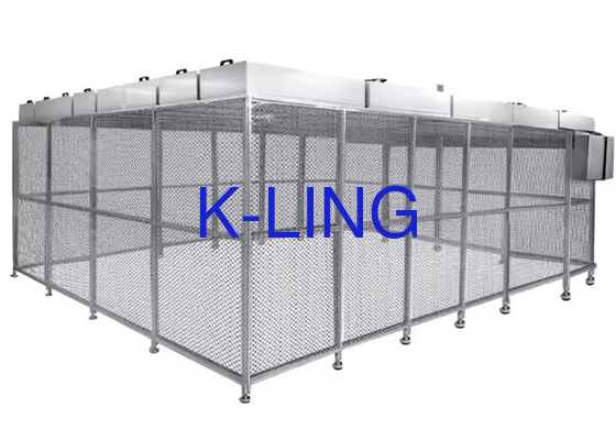Alüminyum alaşım çerçeve ile özel boyutlu bölme Softwall Temiz Oda
