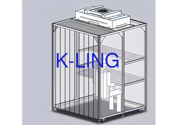 Özel Modül Temiz Oda LED Işık ve PLC Kontrolü ile Yumuşak Duvarlı Temiz Oda