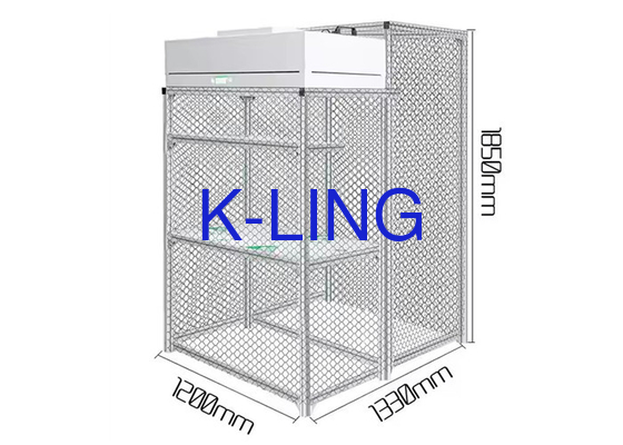 Alüminyum Çerçeve Laminer Akış Booth Laminer Akış Temiz Oda H13-H14 HEPA Filtresi
