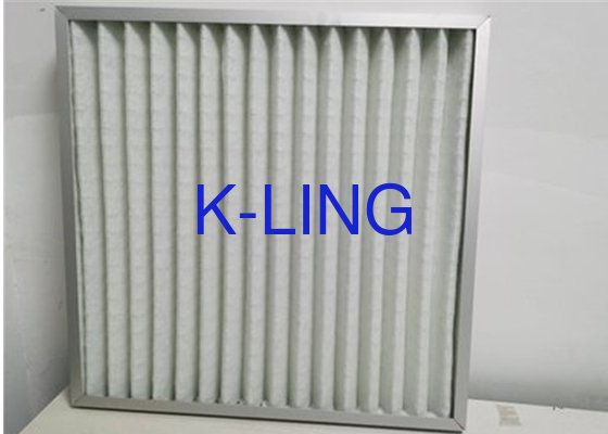 Verimlilik Pleated Panel Hava Temizleyicisi Filtresi 46mm/96mm G4 Rating 5um Porosity