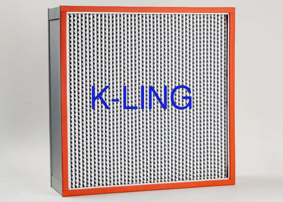 Hepa Filtresi 99.995% AB yapıştırıcı mühürlü ve yüksek sıcaklığa dirençli 0.3um HEPA hava filtresi