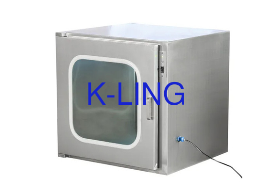 Anahtarlar dahil 600*600*600mm İç İş Bölgesi Statik Geçiş Kutusu Temiz Oda için