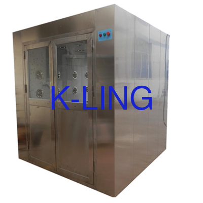 Modül Montaj Tipi Paslanmaz Çelik Hava Duşu, H13 Mini-pileli HEPA Filtre ve Acil Durdurma Butonu ile