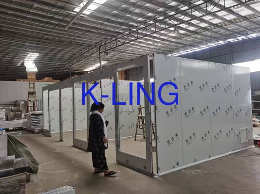 Cam Magnezyum Kaya Yılı Sandviç Paneli 50mm Hardwall Temiz Oda Sınıfı 1000 ISO5 ISO6 ISO7 Temizlik Sınıfı Duvar Paneli Sistemleri