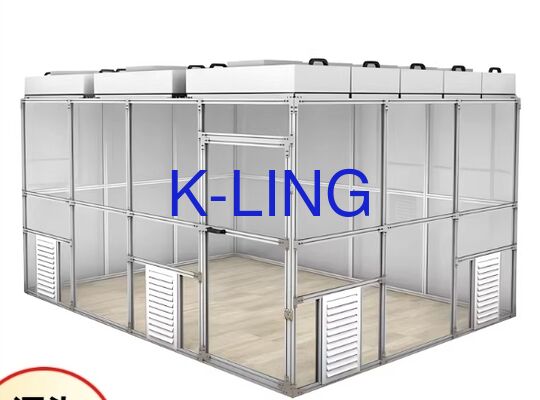 50 mm kalınlığında Epoksi zemin ve ISO 5 Optik Ekipman Üretimi için Temizlik Seviyesi ile Modüler Temiz Oda Sistemi