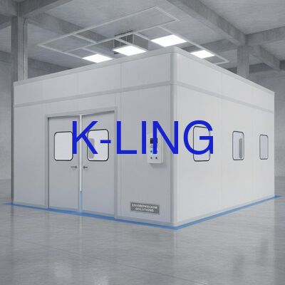 PVC Zemin Malzemesi Sert Duvar Temiz Oda Kontrollü Ortamlar için Yeri Değiştirilebilir Yeniden Yapılandırılabilir Modüler Temiz Oda Çözümleri