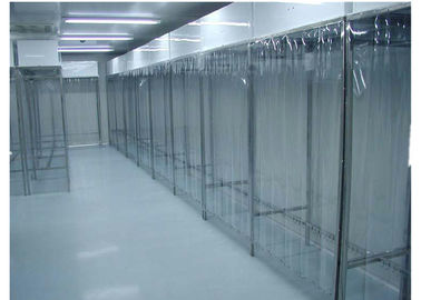 PVC Plastik Perde Duvarlı Paslanmaz Çelik Sınıf 100 Eczane Temiz Oda