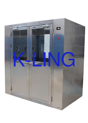 İki Taraflı Üfleme ile Elektronik Kilit Çift Kapı Kargo Hava Duşu