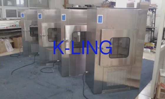 QS Standardı ile Gıda Temiz Oda Paslanmaz Çelik Hava Duş Geçiş Kutusu