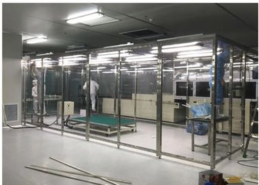 LED Işık / Dağıtım Akış Kabini ile Softwall Sınıf 10000 Temiz Oda