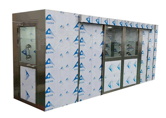 HEPA Filtreli Airlock Cleanroom Paslanmaz Çelik Hava Duşu