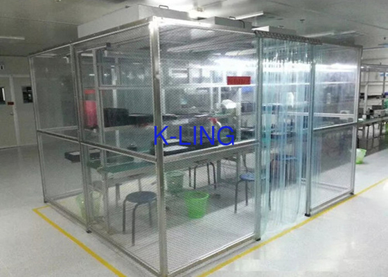 Eczane Modüler Softwall Temiz Oda Sınıfı 100000 Paslanmaz Çelik Kare Boru
